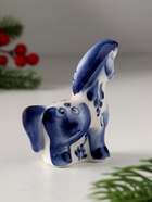 Фигурка фарфор гжель «Конь с гривой», 8?7.5 см (комплект 5 шт) - фото 49021392