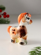 Фигурка фарфор гжель «Конь с гривой», 8×7.5 см, цветной - Фото 5