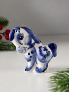 Фигурка фарфор гжель «Пони», 8?8 см (комплект 2 шт) - фото 49021406