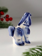 Фигурка фарфор гжель «Пони», 8?8 см (комплект 2 шт) - фото 49021408