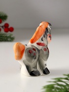 Фигурка фарфор гжель «Пони», 8×8 см, цветной - Фото 4