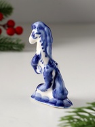 Фигурка фарфор гжель «Лошадь цирковая малая», 8.5?6.5 см (комплект 10 шт) - фото 49021435