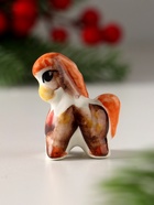 Фигурка фарфор гжель «Лошадка малая», 4.5?4 см, цветной (комплект 10 шт) - фото 49021438