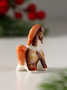 Фигурка фарфор гжель «Лошадка малая», 4.5?4 см, цветной (комплект 10 шт) - фото 49021440