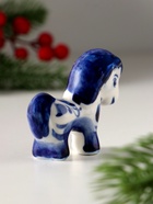 Фигурка фарфор гжель «Жеребенок», 6×6.5 см - Фото 4