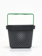 Корзина покупательская пластиковая 10 л, серая - Фото 4