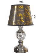 Настольная лампа «Азалия» 1×40 Вт Е27 220 В серебро 20×20×40 см RISALUX - фото 5038797