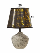 Настольная лампа «Алетта» Е14 40 Вт бело-черный 20×20×36 см RISALUX - фото 5038803