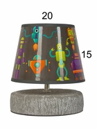 Настольная лампа «Суше» E27 40 Вт серый 20×20×23 см RISALUX - фото 5038871