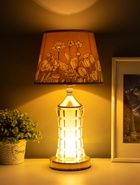 Настольная лампа с подсветкой «Фейри» Е27 40 Вт золото 20×20×41 см RISALUX - фото 5038903