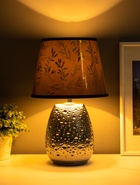 Настольная лампа «Беата» Е14 40 Вт серебро 20×20×23 см RISALUX - фото 5038934