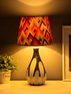 Настольная лампа «Жюли» Е14 40 Вт белый серебро 20×20×28 см RISALUX - фото 5038964