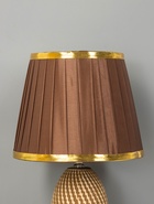 Настольная лампа с абажуром «Рабица коричневый» Е14 21×21×29 см RISALUX - фото 5039107