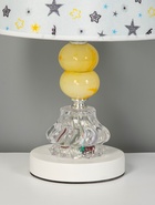 Настольная лампа с подсветкой «Лакрима» 1×40 Вт Е27 белый 24×24×36 см RISALUX - фото 5039114