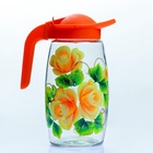 УЦЕНКА Набор для сока «Розалия», художественная роспись, 6 стаканов, 1250/200 мл, МИКС - Фото 2