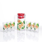 УЦЕНКА Набор для сока «Розалия», художественная роспись, 6 стаканов, 1250/200 мл, МИКС - Фото 14