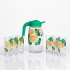 УЦЕНКА Набор для сока «Розалия», художественная роспись, 6 стаканов, 1250/200 мл, МИКС - Фото 6