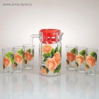 УЦЕНКА Набор для сока «Розалия», художественная роспись, 6 стаканов, 1250/200 мл, МИКС - Фото 9