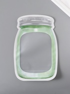 Пакет для хранения «Стеклянная банка с крышкой», застёжка zip-lock, 16.7?24.8+7 см (комплект 3 шт) - фото 49373650