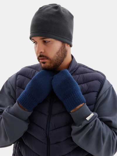 Варежки мужские MINAKU, 25 см, тёмно-синие