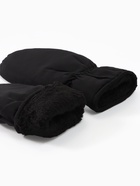 Варежки флисовые зимние мужские, размер 25 см, чёрные - фото 809303888