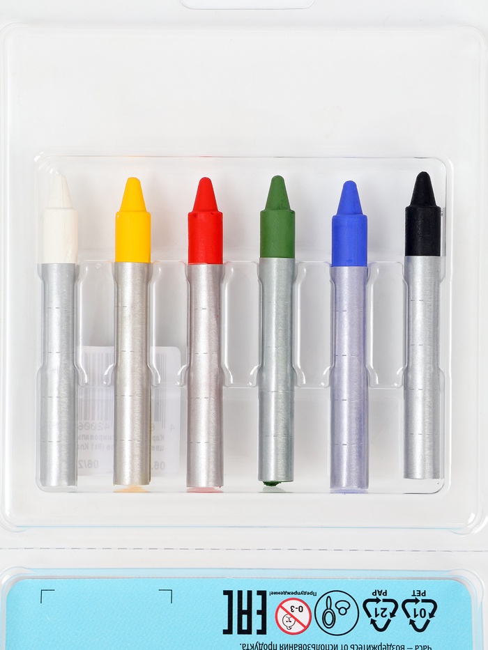 Набор гримировальных карандашей  «Классики» 6 цветов