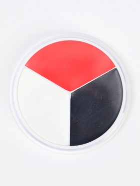 Профессиональный театральный грим «Шайба», красный, белый, черный, 15 мл.