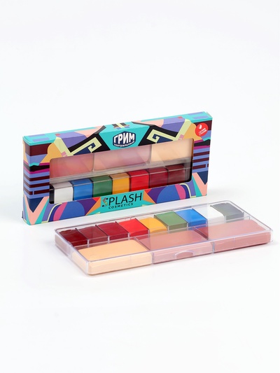 Профессиональный грим, палитра 12 цветов, №1, тональная