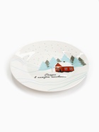 Тарелка новогодняя плоская «Зимний пейзаж», d=20 см - Фото 2