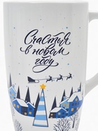 Кружка чайная новогодняя «Счастья в новом году», 530 мл - фото 60974312