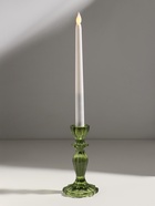 Стеклянный подсвечник на 1 свечу «Бутон на ножке», зелёный, d=2 см, 8×8×15 см - Фото 1
