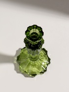 Стеклянный подсвечник на 1 свечу «Бутон на ножке», зелёный, d=2 см, 10×10×20 см - Фото 3