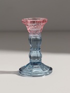 Стеклянный подсвечник на 1 свечу «Градиент. Фактура», розово-голубой, d=2.2 см, 6.5×6.5×10.5 см - Фото 2