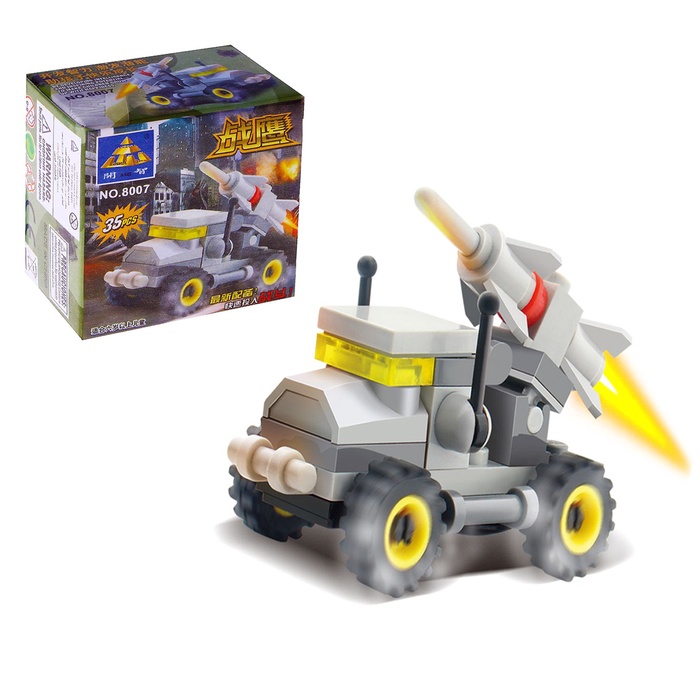 УЦЕНКА Конструктор «Машина с ракетой», 35 деталей - Фото 1