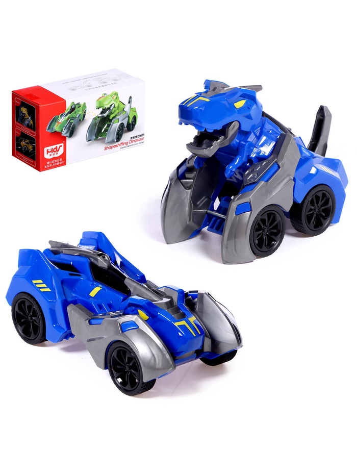 УЦЕНКА Робот «Раптор», инерционный, трансформируется, синий - Фото 1