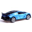 УЦЕНКА Машина металлическая «Купе», 1:28, световые и звуковые эффекты, открываются двери, синяя - Фото 3