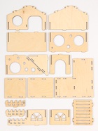 Домик для грызунов, 16×15.2×18 см, дерево  (артикул 10902247)  большой выбор товаров оптом и в розницу по низким ценам с доставкой