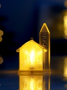 Световая фигура «Домик», 8×5 см, 1 LED, от батареек LR1130×3, свечение тёплое белое - Фото 2