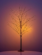 Дерево светодиодное 120 см, 600 LED, постоянное свечение, 31 В, свечение янтарно-белое - Фото 1