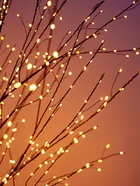 Дерево светодиодное 120 см, 600 LED, постоянное свечение, 31 В, свечение янтарно-белое - Фото 2