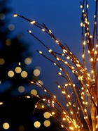 Дерево светодиодное 60 см, 240 LED, постоянное свечение, USB, свечение янтарно-белое - Фото 2