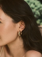 Серьги каффы «Мятый металл», цвет золото - Фото 2