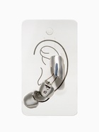 Набор серьги и каффа 3 шт. «Минимализм» тренд, цвет серебро - Фото 5