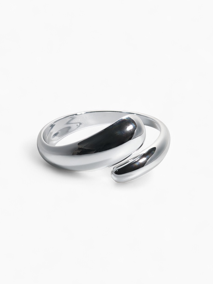 Браслет манжета «Капля», цвет серебро - Фото 1