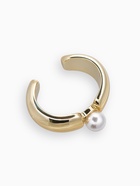 Браслет манжета «Жемчуг», белый в золоте - Фото 3