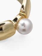 Браслет манжета «Жемчуг», белый в золоте - Фото 5