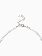 Чокер «Стразик» сердце и жемчужные бусины, белый в серебре, 36 см + 5 см доп, цепочка - Фото 4