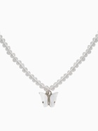 Чокер «Бабочка», хрусталь, белый в серебре, 36 см + 5 см доп, цепочка - Фото 3