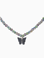 Чокер «Бабочка» хрусталь, серый в серебре, 36 см + 5 см доп, цепочка - Фото 2