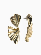 Серьги пластик «Лепестки» асимметрия, цвет золото - Фото 3